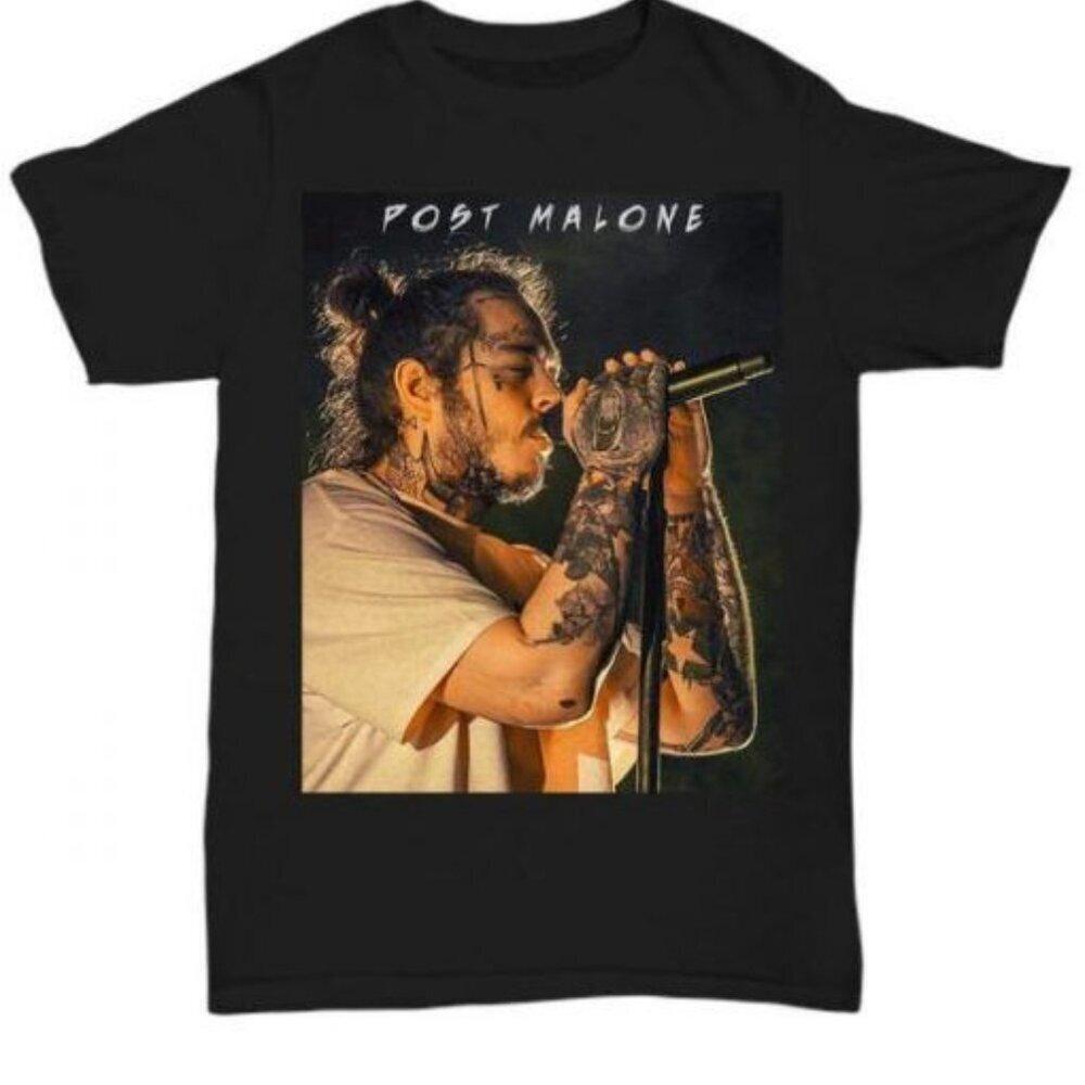 Post Malone Shirt Rap Graphic Tee Hip Hop Artist Unisex Music Fan T-Shirt